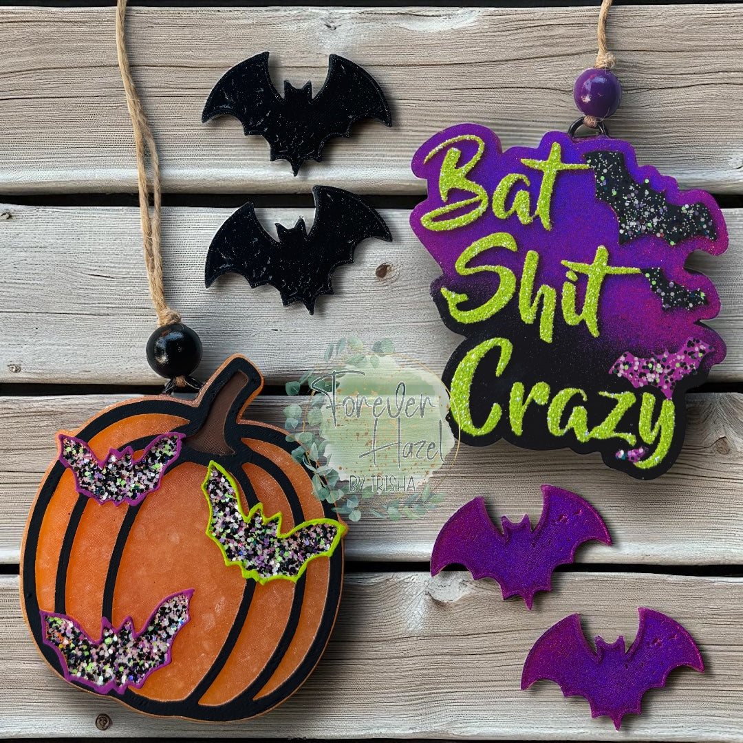 Bat Shit Crazy Halloween Freshie | Spooky Aroma Bead Air Freshener