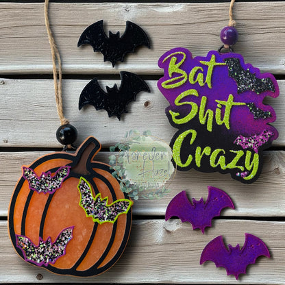 Bat Shit Crazy Halloween Freshie | Spooky Aroma Bead Air Freshener