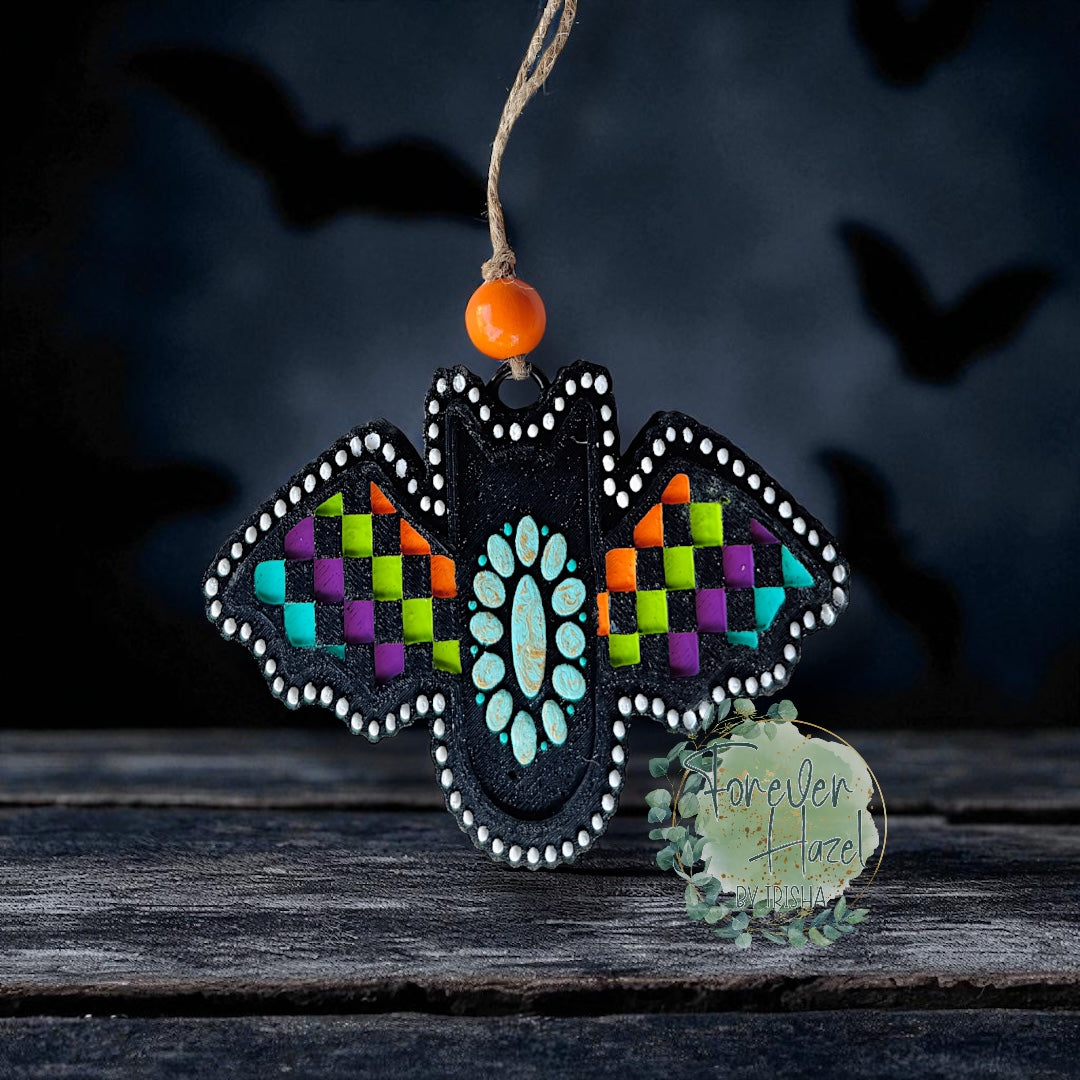 Checkered Halloween Freshies |Spooky Aroma Bead Air Freshener