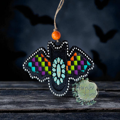 Checkered Halloween Freshies |Spooky Aroma Bead Air Freshener