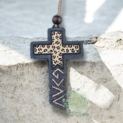 Greater Than The Highs and Lows Cross Freshie: Religious Aroma Bead Air Freshener