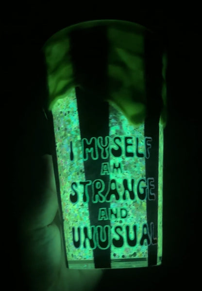 Glow In The Dark BeetleJ Snowglobe Acrylic 16oz Tumbler
