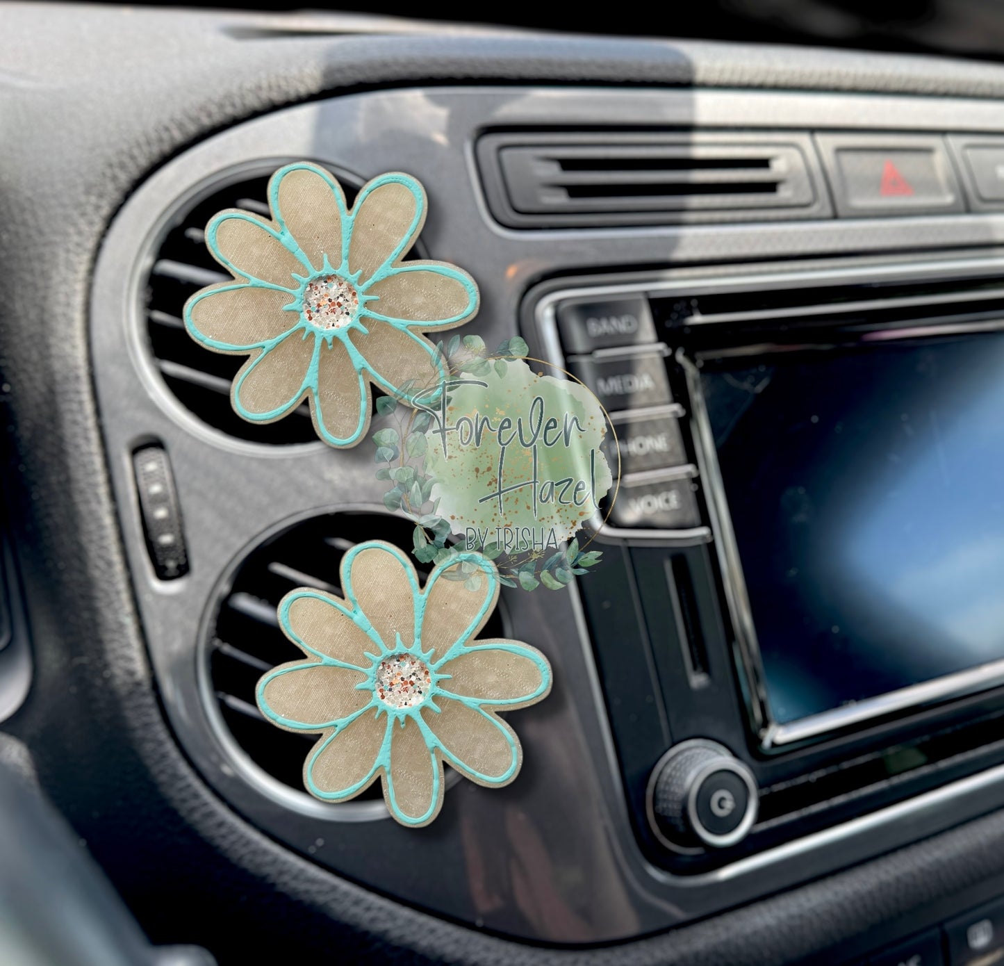 Sitting Fluffy Cow Freshie: Western Aroma Bead Air Freshener