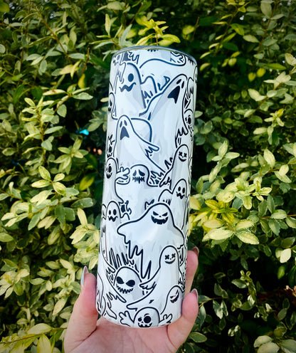 Glow In The Dark Ghosts Tumbler