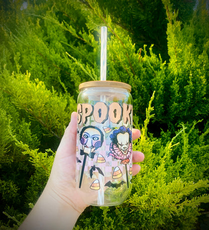 Sweet & Spooky 16oz Glass Can