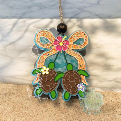 Sea Turtle Cherries Freshie: Summer Aroma Bead Air Freshener
