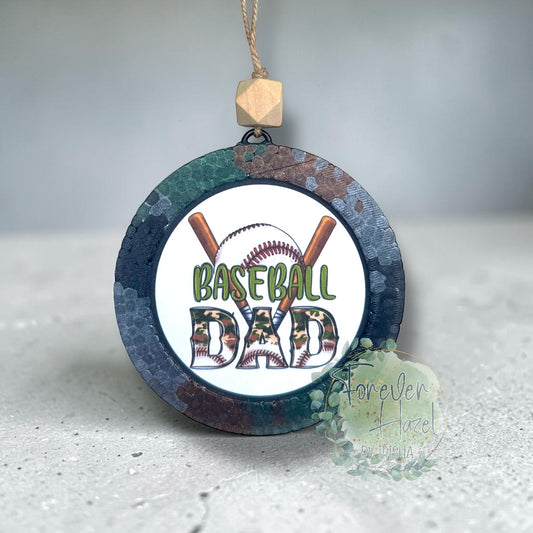 Camouflage Baseball Dad Freshie: Masculine Aroma Bead Air Fresheners