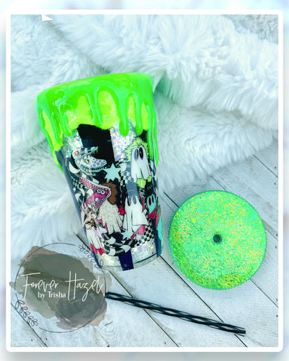 Glow In The Dark BeetleJ Snowglobe Acrylic 16oz Tumbler