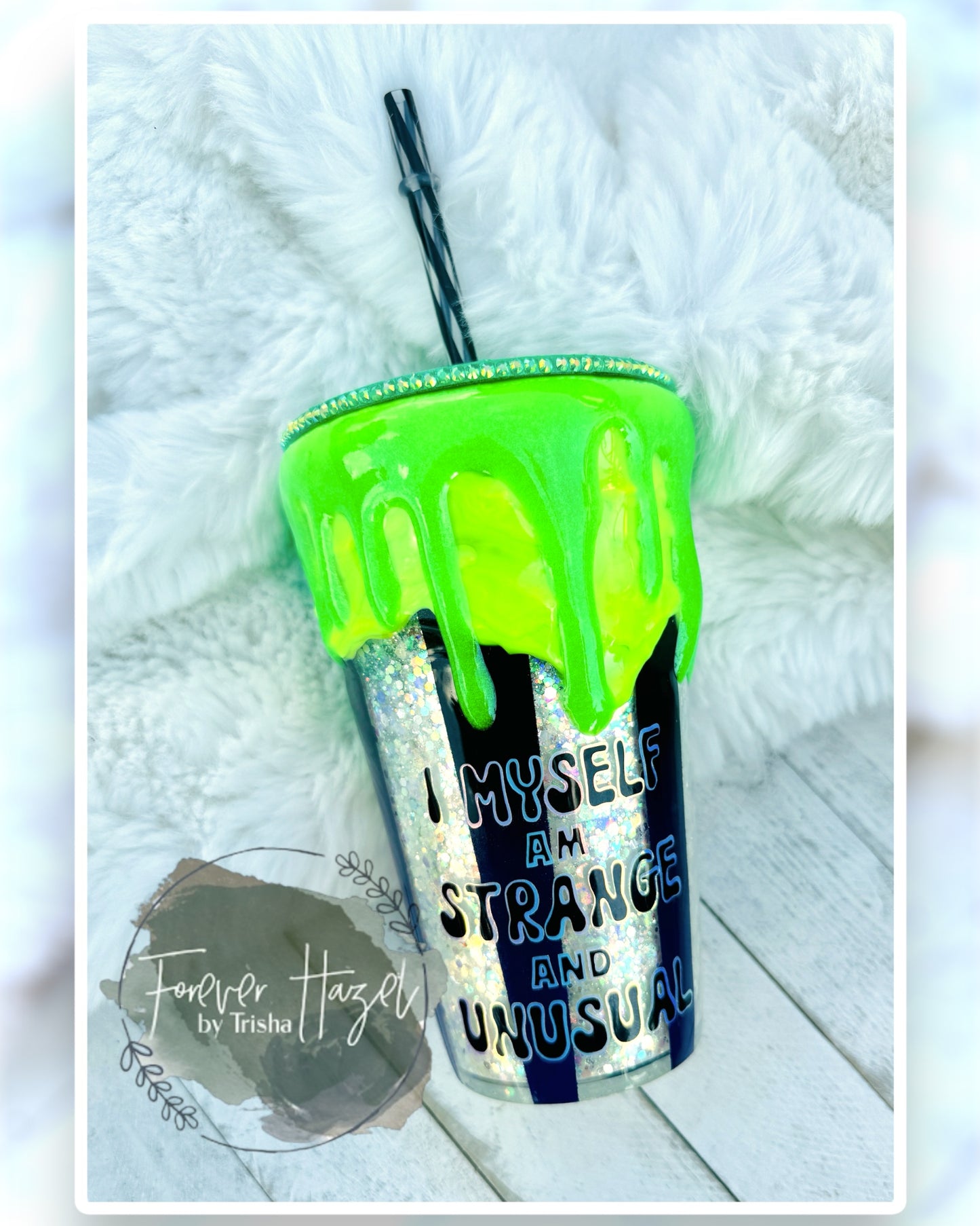 Glow In The Dark BeetleJ Snowglobe Acrylic 16oz Tumbler