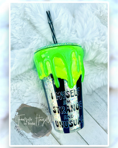 Glow In The Dark BeetleJ Snowglobe Acrylic 16oz Tumbler