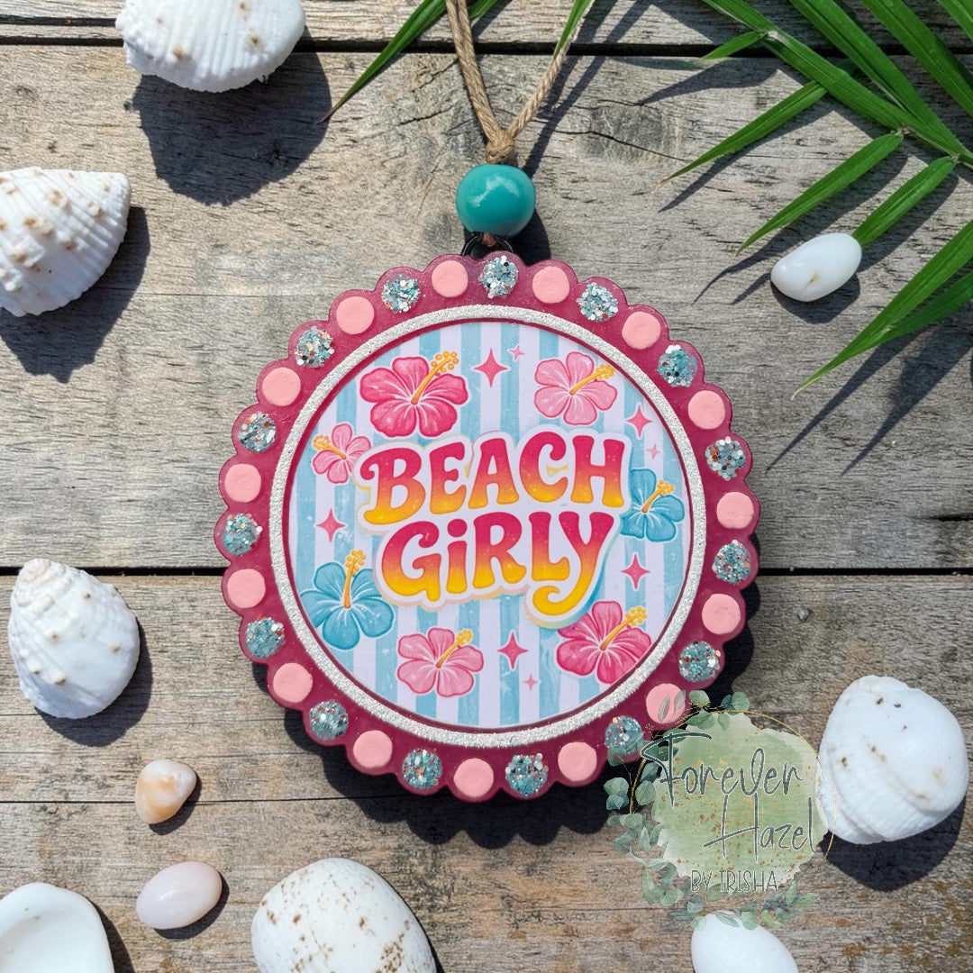 Beach Girly Freshie: Summer Aroma Bead Air Freshener
