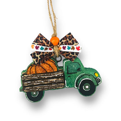 Pick Up Truck With Pumpkin Freshie