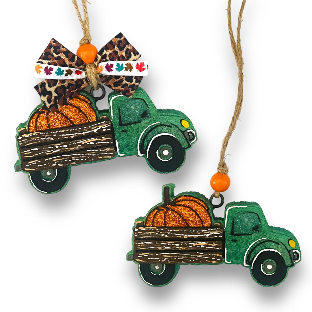 Pick Up Truck With Pumpkin Freshie