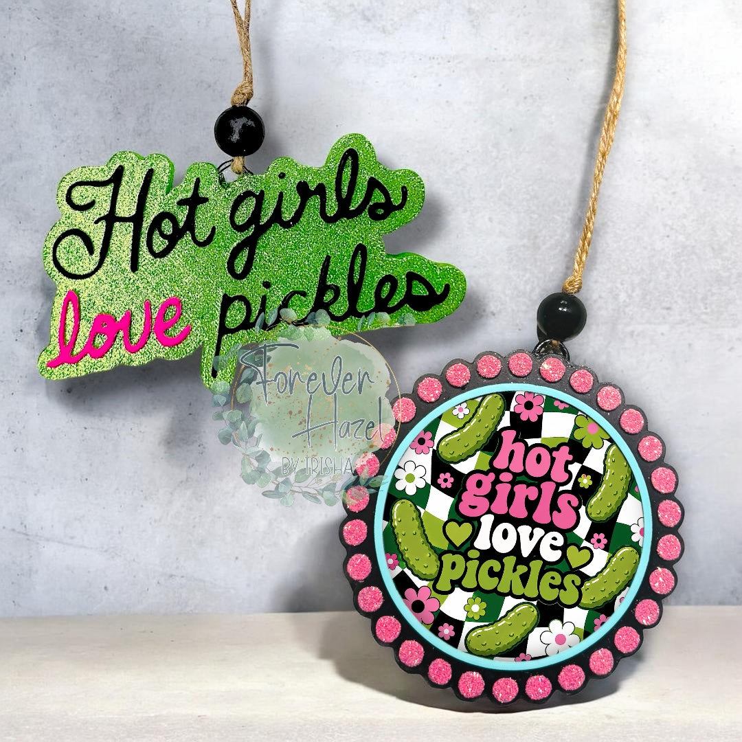 Hot Girls Love Pickles Freshies: Food Aroma Bead Air Freshener