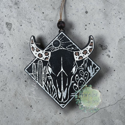 Distressed Western Car Freshies: Aroma Bead Air Freshener