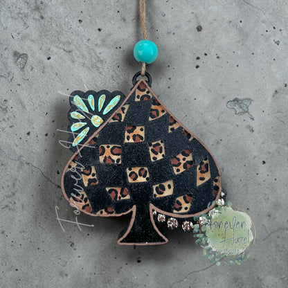 Distressed Western Car Freshies: Aroma Bead Air Freshener
