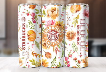 Floral Coffee Tumbler