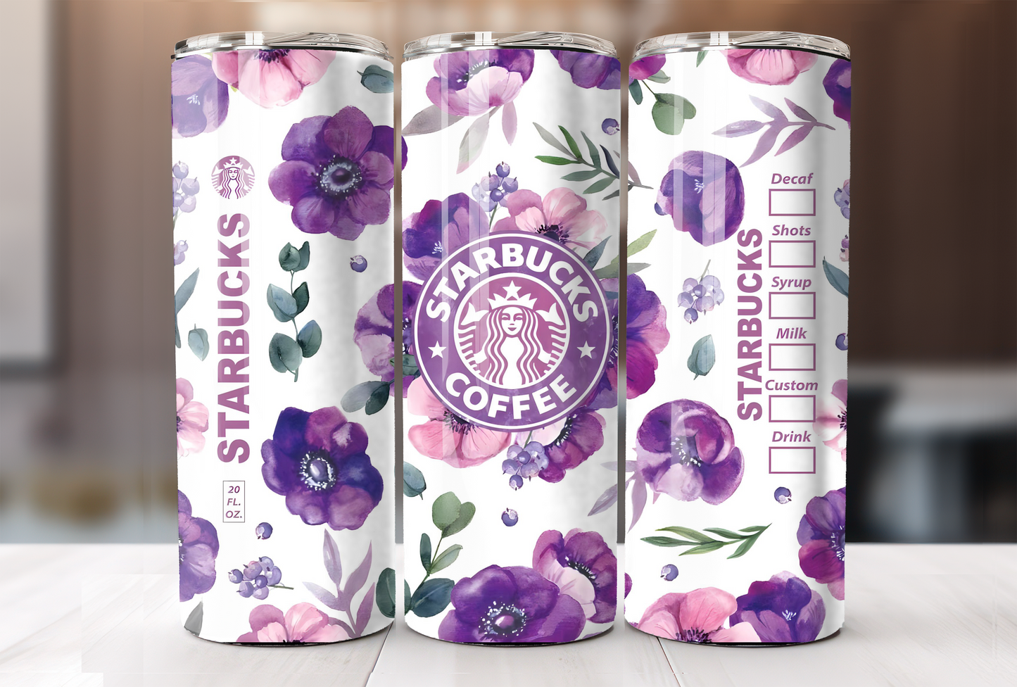 Floral Coffee Tumbler