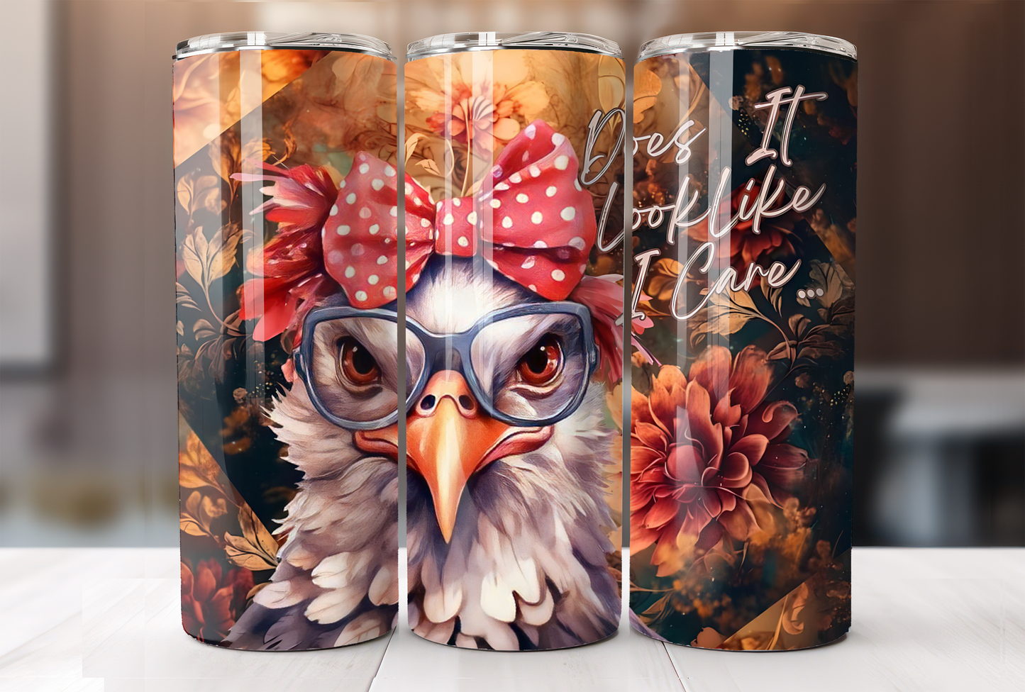 Does It Look Like I Care Tumbler