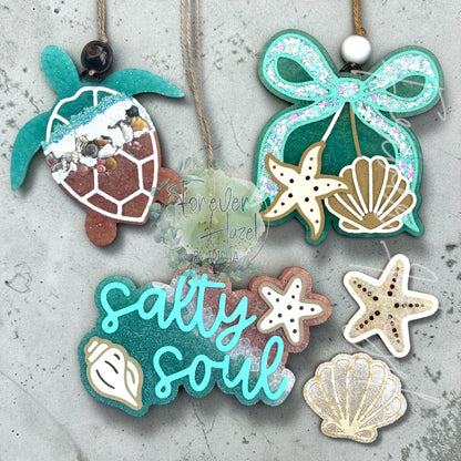 Beachy Shells Freshie: Summer Aroma Bead Air Fresheners