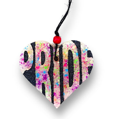 Neon Splatter Pride Heart Freshie
