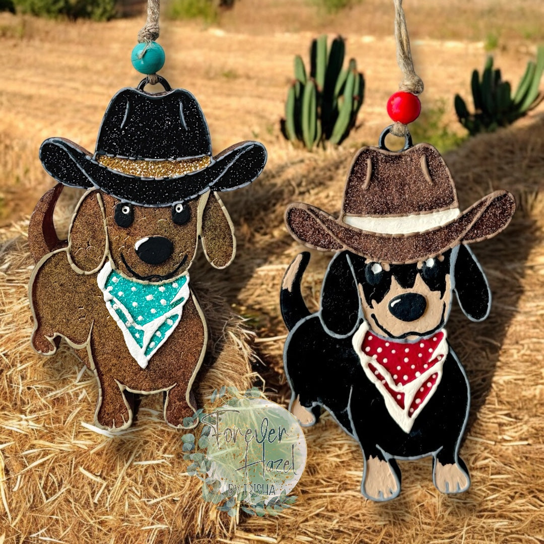 Dachshund Cowboy Freshie