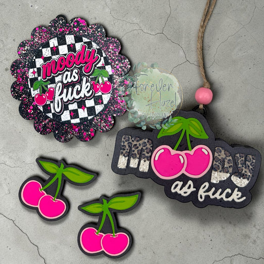 Moody AF Cherries Freshies: Vulgar Aroma Bead Air Fresheners