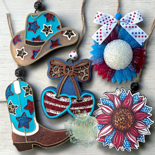 Patriotic Freshies: Summer Aroma Bead Bead Air Freshener
