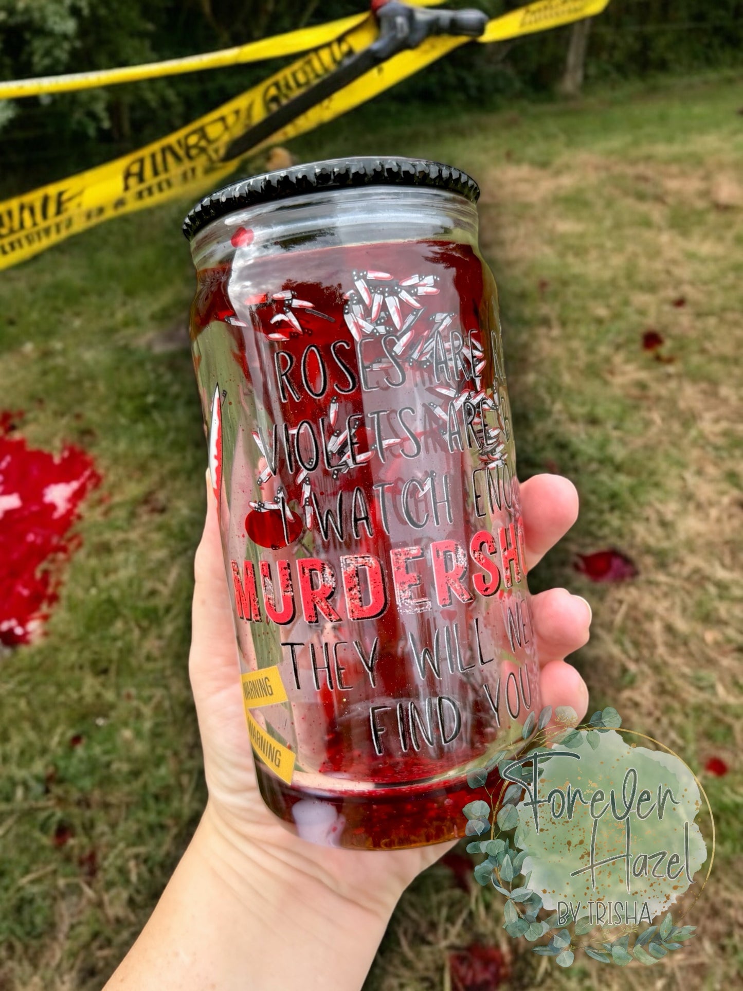 I Watch Enough Murder Shows 16oz Acrylic Snowglobe Drip Can