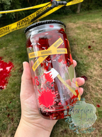 I Watch Enough Murder Shows 16oz Acrylic Snowglobe Drip Can