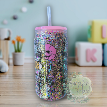 Teachers Plant Seeds That Grow Forever 16oz Acrylic Glitter Can