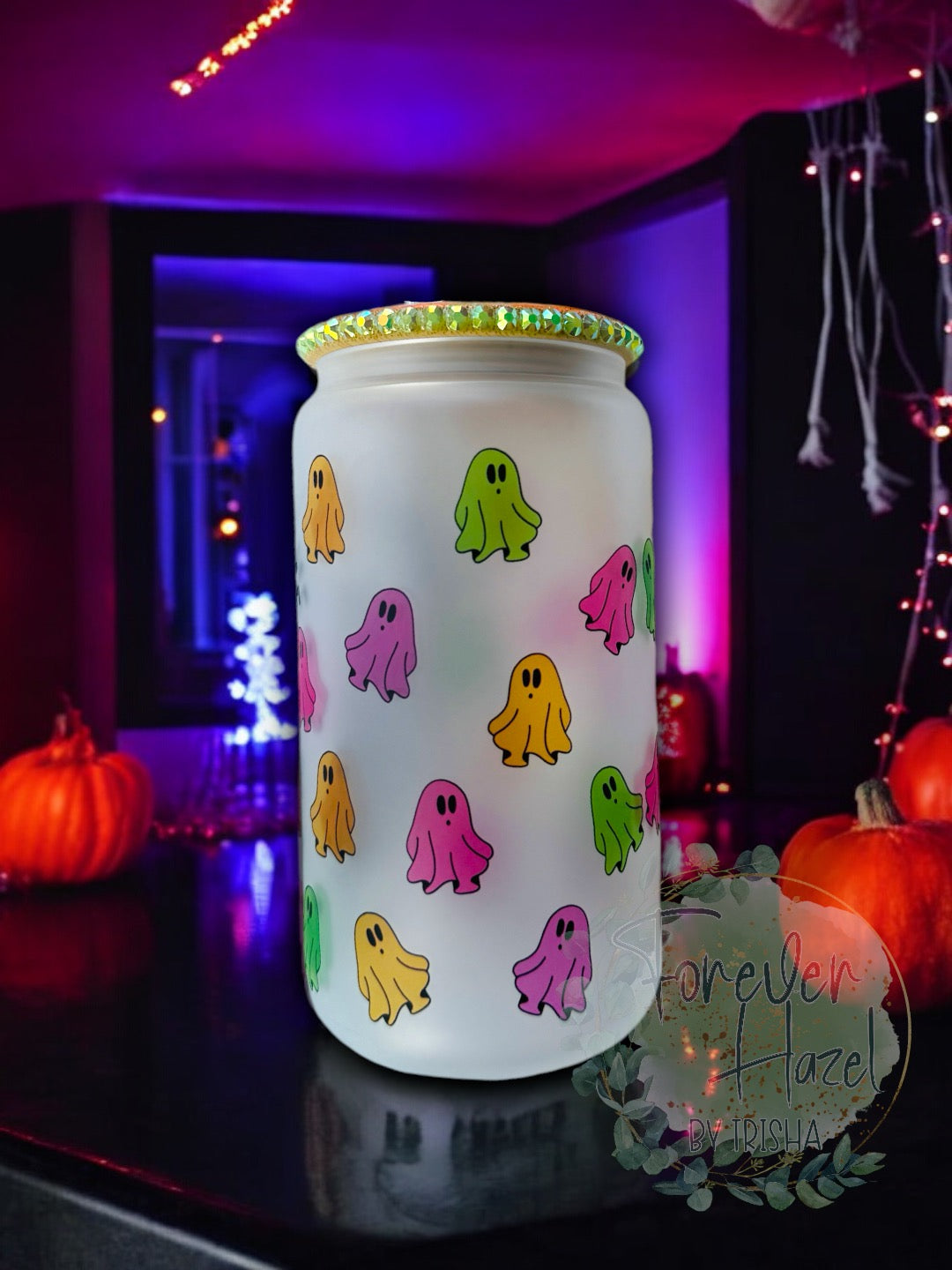 People Give Me The Creeps Frosted Glass Can