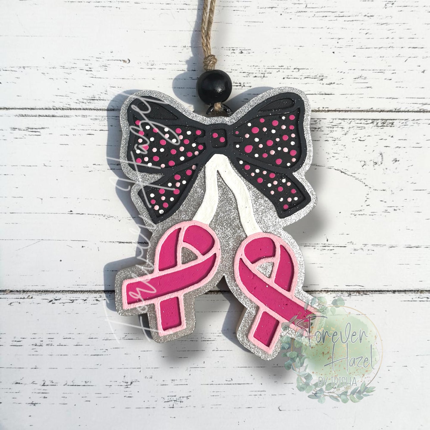 Cancer Awareness Freshie: Aroma Bead Air Freshener