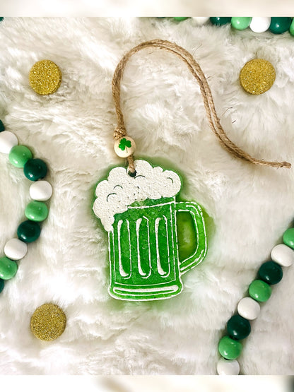 Green Beer Stein Freshie