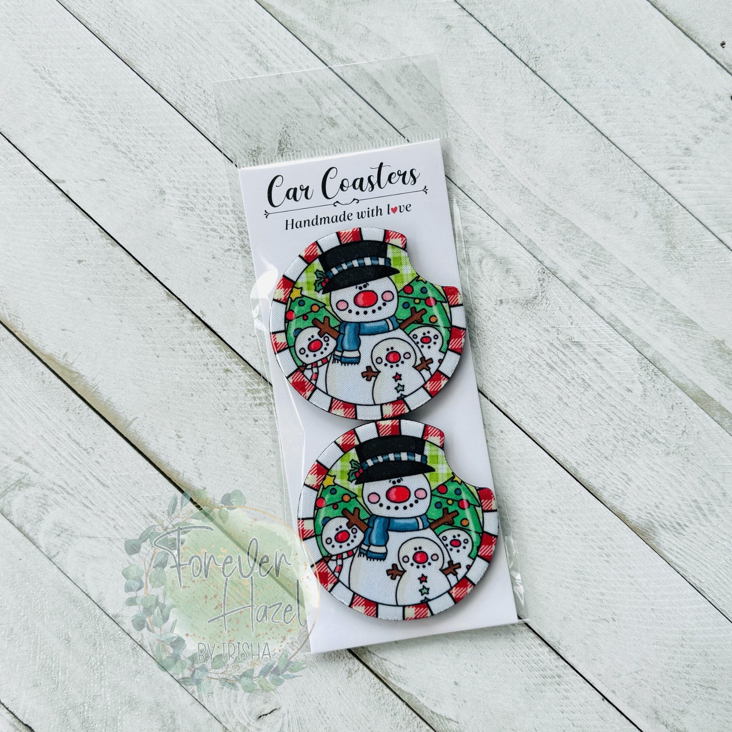 Four Snowmen Coaster Set