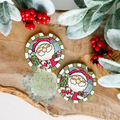 Santa Coaster Set