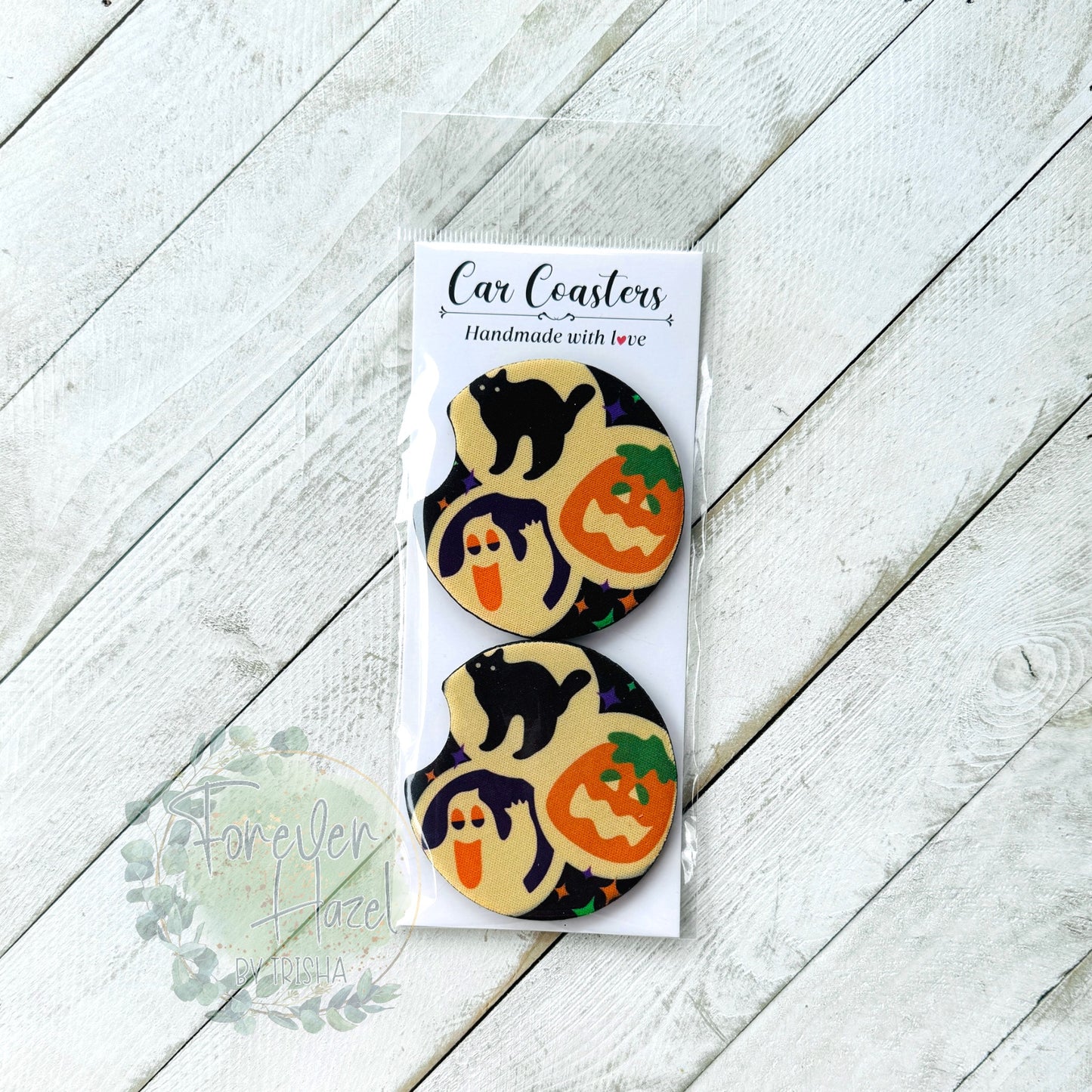 Halloween Cookie Car Coaster Set