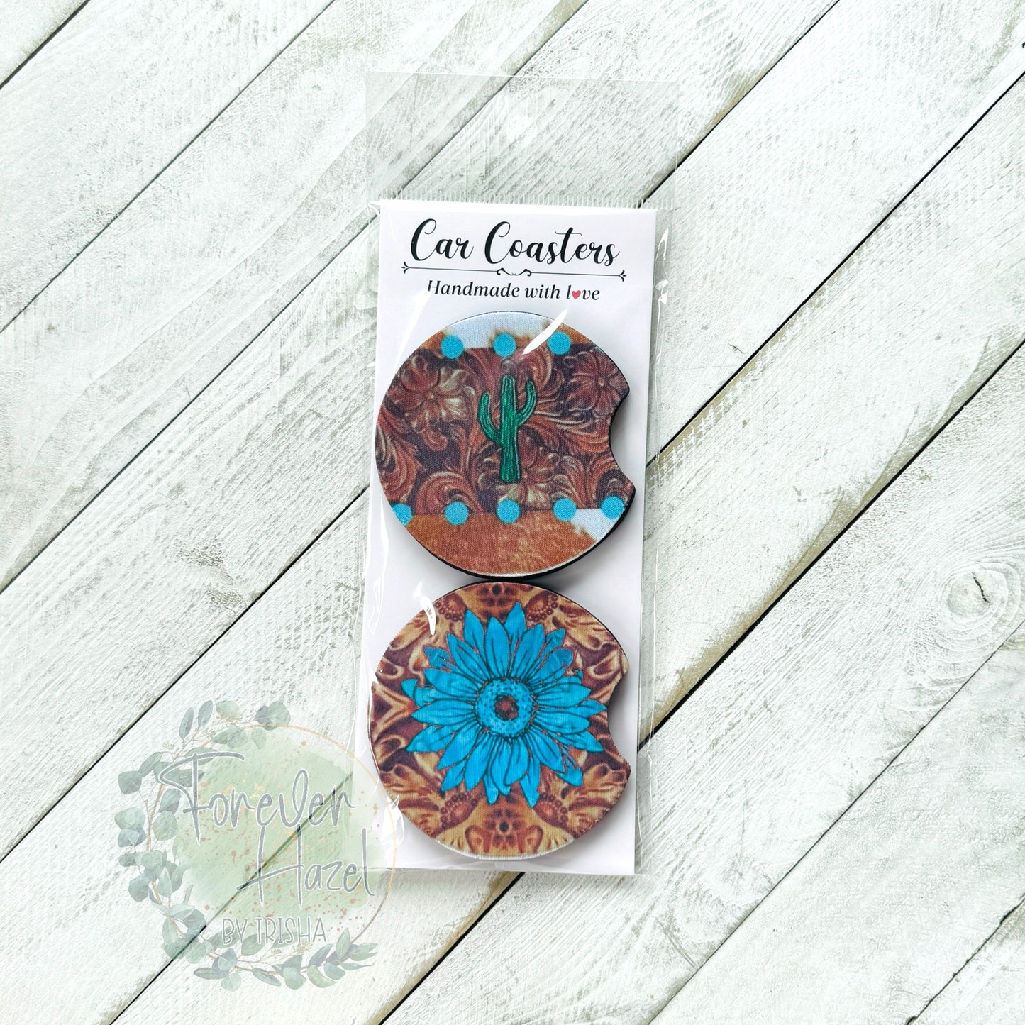 Western Car Coaster Set