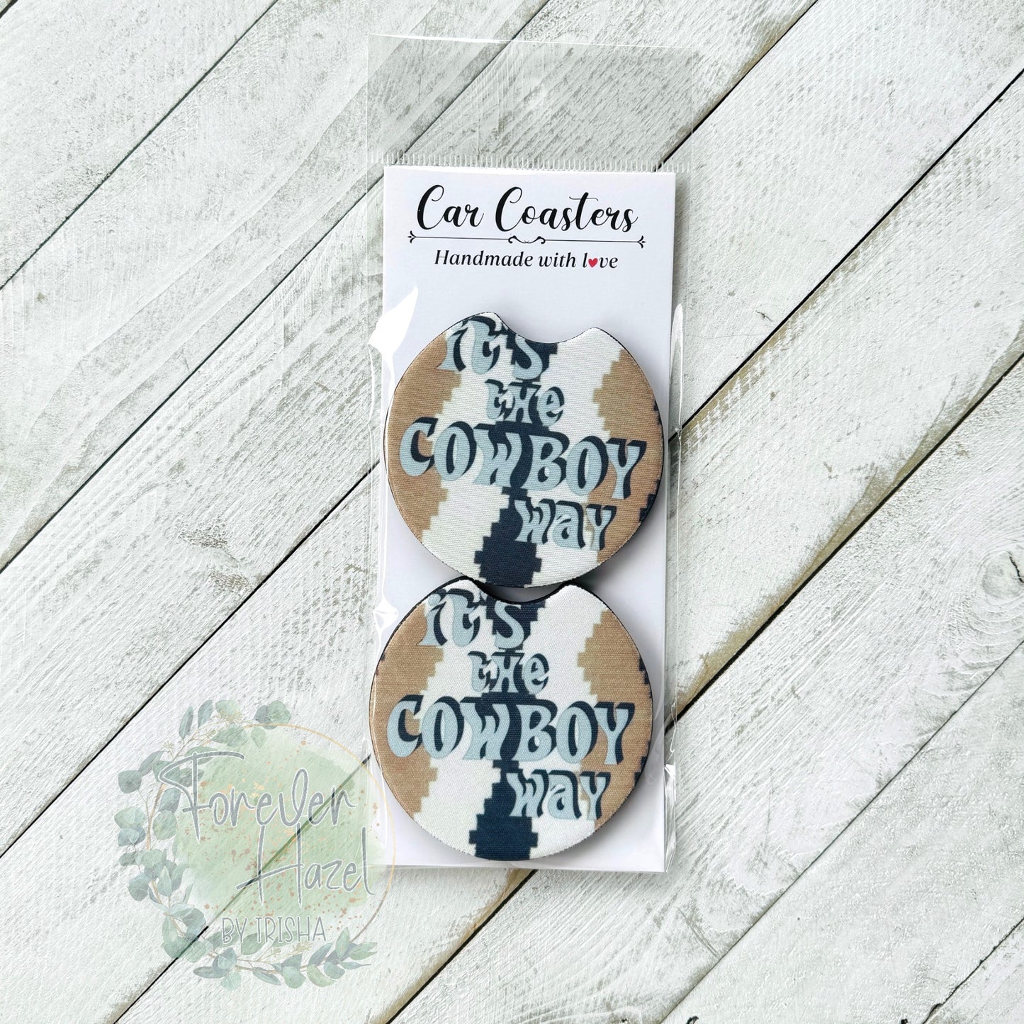 The Cowboy Way Car Coaster Set