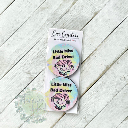 Bad Driver Car Coaster Set