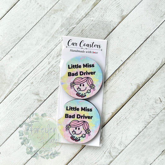 Bad Driver Car Coaster Set