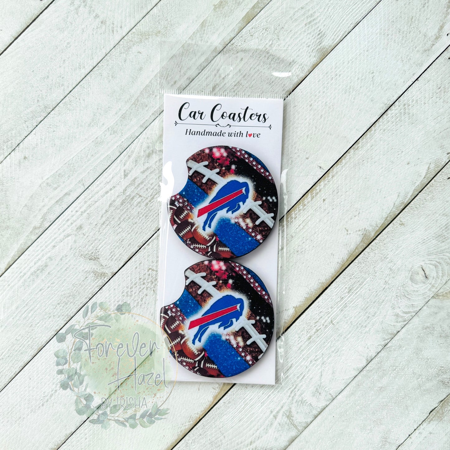 Buffalo Car Coaster Set