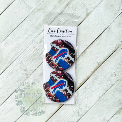 Buffalo Car Coaster Set