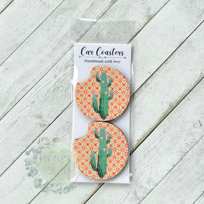 Cactus Car Coaster Set