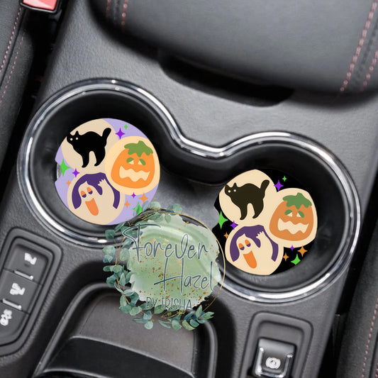 Halloween Cookie Car Coaster Set