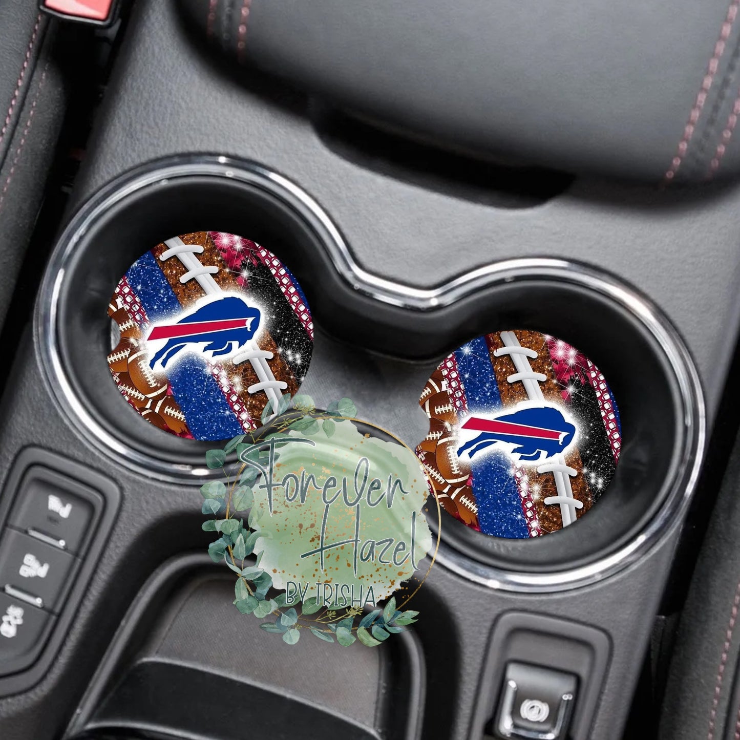 Buffalo Car Coaster Set