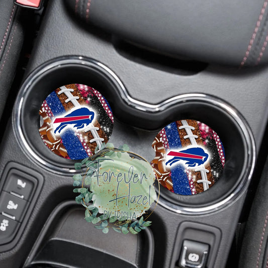 Buffalo Car Coaster Set