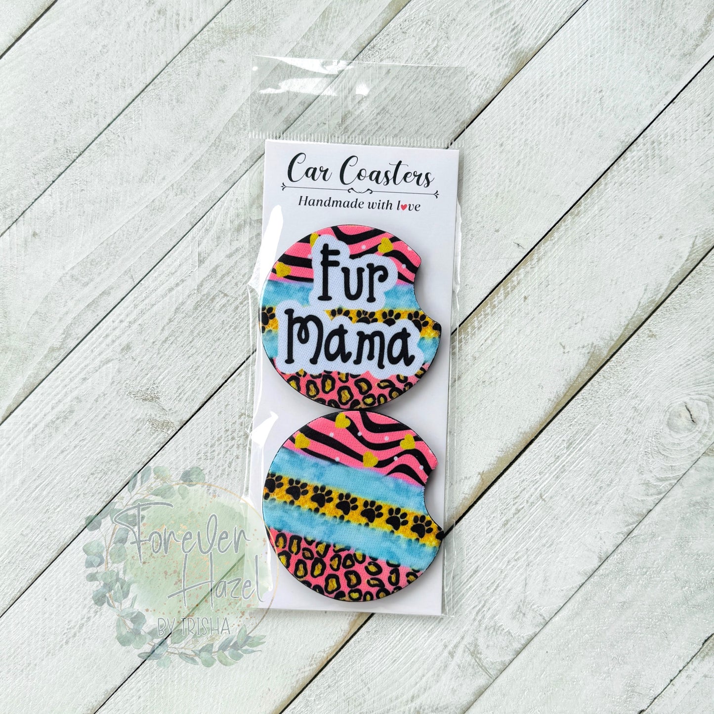 Fur Mama Car Coaster Set