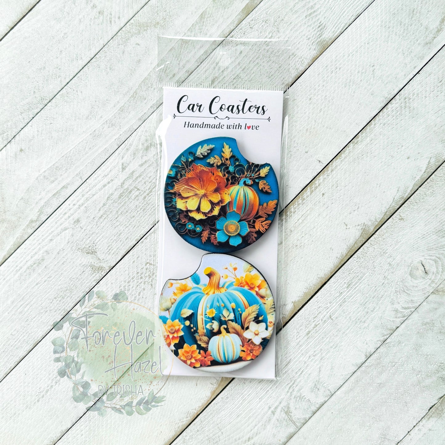 Pumpkins Car Coaster Set