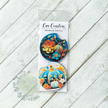 Pumpkins Car Coaster Set